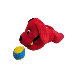 Scholastic Clifford the Big Red Dog 11" Plush  Stuffed Animal with Ball